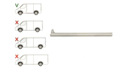 Prag Ford Transit (V184/5) 05.2000-04.2006(Pt Model Scurt) , partea Stanga, L=1180mm; Scurt; Sub Usa Culisanta, 