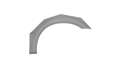 Segment reparatie aripa spate Ford Transit, 05.2000-04.2006, parte montare Segment reparatie aripa spate stanga, 32478377, Aftermarket