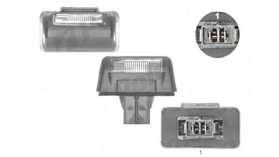 Lampa numar Ford Transit/Tourneo Connect (C170), 2003-06.2009; Transit/Tourneo Connect, 06.2009-03.2013; Transit/Tourneo Courier, 05.2014-, spate, Stanga = Dreapta, W5W; cu suport becuri; cu becuri, TYC