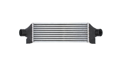 Intercooler Ford Transit, 01.2000-08.2003, motor 2.4 TDDi 88kw, d2.4 TD 55kw, 2.4 TDE 92kw, diesel, cutie manuala, cu/fara AC, aluminiu brazat/plastic, 400x128x74 mm, OEM/OES, 