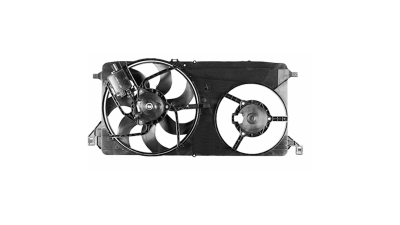 GMV radiator electroventilator Ford Transit, 2006-2014, Motorizare 2, 2 Tdci 62/81kw Diesel, tip climatizare Fara AC, dimensiune 385mm, 2+2 pini, cu modulmm, 62KW/85HP