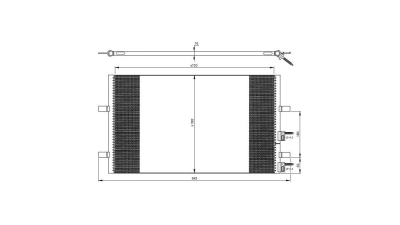 Condensator climatizare Ford Transit, 09.2006-08.2014, motor 3.2 TDCI, 147 kw diesel, cutie manuala/automata, full aluminiu brazat, 767 (729)x388x17 mm, fara filtru uscator