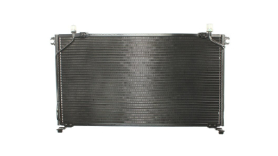 Condensator climatizare Ford Maverick, 05.1996-01.2002, Nissan Terrano (ESP), 05.1996-12.1999, motor 2.4, 92 kw benzina, cutie manuala, full aluminiu brazat, 680 (640)x370 (345)x16 mm, fara filtru uscator