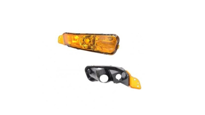 Semnalizare fata cu lumina parcare FORD MUSTANG, 09.2004-02.2009, partea Dreapta, TYC, Tip=USA; tip bec P27/7W+W5W; galben; fara soclu bec;