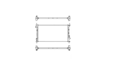 Radiator racire Ford Transit Connect (C170), 12.2004-2006, Motorizare 1, 8 85kw Cu/Fara Ac; 1, 8 Td 55kw Cu Ac; 1, 8 Tdci 66kw Cu Ac Diesel/Benzina, cutie Manuala, dimensiune 703x396x34mm, Cu lipire fagure mecanica, Aftermarket