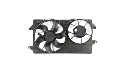 GMV radiator electroventilator Ford Transit Connect (C170), 2002-2006, Motorizare 1, 8 Td 55kw; 1, 8 Tdci 66/81kw Diesel, dimensiune 380mm, cu 2 pini, cu rezistormm, Aftermarket