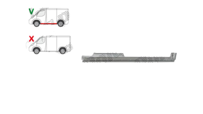 Prag Ford Transit/Tourneo Connect (C170) 05.2003-09.2006(Cu 2 Usi), Ford Transit/Tourneo Connect (C170) 09.2006-06.2009(Cu 4 Usi) , partea Fata Dreapta, 5127996; 9T16V10130DB; 9T16V10130DB