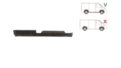Prag Ford Transit Connect 2-Usi (C170) 05.2003- Ford Transit Connect/Tourneo 2-Usi(C170) 09.2006-06.2009 Usa Fata Dreapta , prag din metal