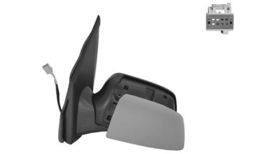 Oglinda exterioara Ford Fusion (Jus) 09.2005-2012 partea stanga View Max crom convex carcasa prevopsita grunduita reglare electrica cu incalzire , 5 pini, conector rectangular