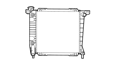Radiator racire Ford Bronco, 1984-1986 Motor 2, 9 V6 104kw; Ford Explorer, 02.1993-1995 Motorizare 4, 0 V6 121kw Benzina, tip climatizare cu/fara AC, cutie M/A, dimensiune 457x460x57mm, Cu lipire fagure prin brazare, Aftermarket