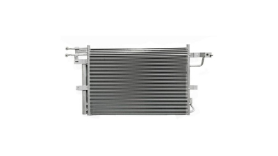 Condensator climatizare Ford Explorer, 12.2010-, motor 3.5 V6, 213 kw; 3.5 V6 Ecoboost, 272 kw benzina, cutie automata, full aluminiu brazat, 700 (655)x455x16 mm, Condensor cu racitor ulei cutie de viteze integrat si uscator