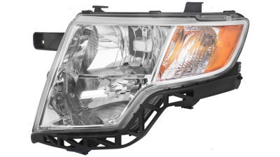 Far FORD EDGE, 10.2006-2010, partea Stanga, TYC, Tip=USA; tip bec H11+HB3+PY27/7W; manual; argintiu; halogen