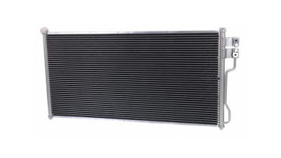 Condensator climatizare Ford Expedition, 10.2002-10.2006, motor 4.6 V8, 173 kw; 5.4 V8, 194 kw/223kw benzina, cutie automata, full aluminiu brazat, 855 (805)x415 (395)x16 mm, fara filtru uscator