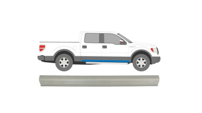Piesa de reparatie prag Ford F-Series, 11.2008-11.2014, partea Stanga=Dreapta, inferior; Lungime 2000 mm, Aftermarket