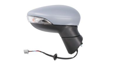 Oglinda usa exterioara Ford Fiesta (Ja8), 01.2013-12.2017, partea Dreapta, reglare electrica; grunduit; incalzit; sticla asferica; geam cromat; cu Lucas, Aftermarket