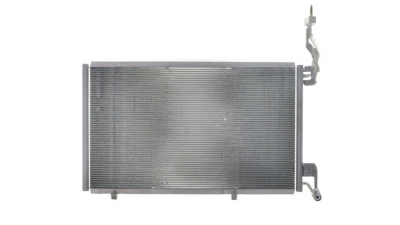 Condensator climatizare Ford Fiesta/Fiesta ST (JA8), 09.2012-04.2013, motor 1.6 T, 134 kw benzina, cutie manuala, full aluminiu brazat, 637(600)x380(355)x16 mm, fara filtru uscator