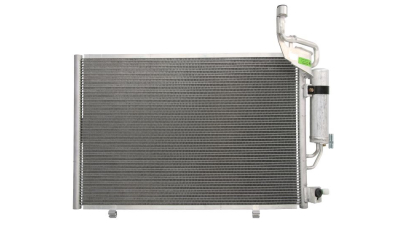 Condensator climatizare Ford Fiesta (JA8), 10.2012-02.2013, motor 1.0, 48 kw benzina, cutie manuala, full aluminiu brazat, 570 (525)x380 (355)x16 mm, cu uscator filtrat