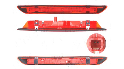Stop frana suplimentar Ford Focus 3, 12.2010-12.2017, SEDAN, Central, TYC, Spate, LED; omologare: ECE/SAE;