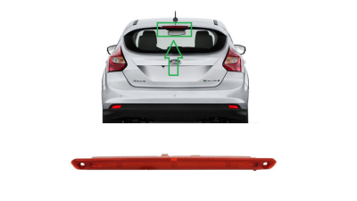 Lampa stop frana Ford Fiesta (Ja8), 09.2008-12.2017, Focus 3, 12.2010-08.2018, Hatchback, Parte Centrala, Spate, LED; rosu; Omologare: ECE/SAE, TYC