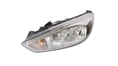 Far Ford Focus 3, 10.2014-, fata, Stanga, cu LED daytime running light; H1+H7+LED+PY21W; electric; silver; cu motor;