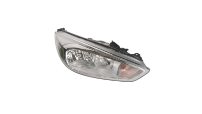 Far Ford Focus III, 10.2014-, partea Dreapta, electric, cu lumini de zi, tip bec H15+H7, silver, cu motoras, Depo
