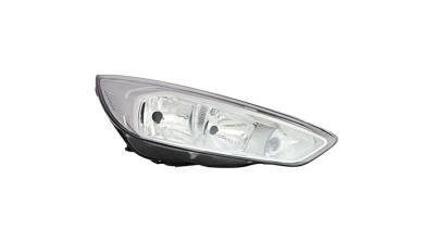 Far Ford Focus III, 10.2014-, partea Dreapta, electric, cu lumini de zi, tip bec H15+H7, silver, cu motoras, cu becuri, Varroc