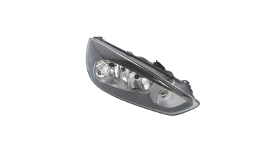 Far Ford Focus III, 10.2014-, partea Dreapta, electric, cu lumini de zi pe LED, tip bec H1+H7, negru, Visteon