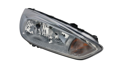 Far Ford Focus 3, 10.2014-08.2018, partea Dreapta, H1+H7+PY21W+W5W; electric; argintiu; cu motor, TYC