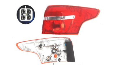 Stop spate lampa Ford Focus 3, 10.2014-, spate, Dreapta, Combi, partea exterioara; P21W+PY21W+W5W; fara suport bec, DEPO