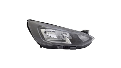 Far FORD FOCUS, 04.2018-, TYC, fata, partea stanga, cu 'lumina de zi' tip LED;tip bec H1+H7+PY21W; electric; negru; cu motor;