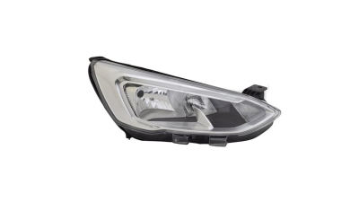 Far FORD FOCUS, 04.2018-, TYC, fata, partea dreapta, cu 'lumina de zi' tip LED;tip bec H1+H7+PY21W; electric; argintiu; fara modul lumini de zi LED; cu motor;