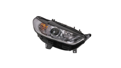Far Ford Mondeo, 03.2015-, partea Dreapta, electric, tip bec H15+H7, cu motoras, fara lumini de zi, fara text marca imprimat, Valeo