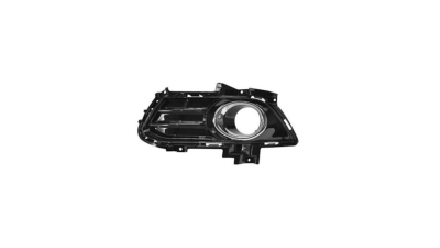 Grila bara fata Ford Mondeo, 03.2015-, parte montare partea stanga, cu rama cromata, cu gaura proiector, neagra, 32D227-3, Aftermarket