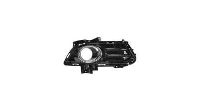 Grila bara fata Ford Mondeo, 03.2015-, parte montare partea dreapta, cu rama cromata, cu gaura proiector, neagra, 32D227-4, Aftermarket