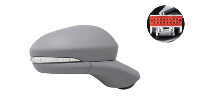 Oglinda exterioara Ford Mondeo, 03.2015-, Dreapta, reglare electrica; grunduita; incalzita; geam asferic; cromat; 6 pini; cu semnalizare