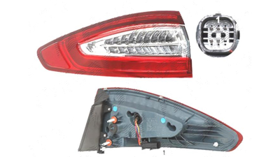 Stop spate lampa Ford Mondeo, 10.2014-01.2019 Model Sedan, Fusion USA 04.2012-06.2016,partea Stanga, 4 usi, partea exterioara; LED, DEPO