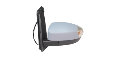 Oglinda usa exterioara FORD C-MAX, 10.2014-, partea stanga, reglare electrica; carcasa grunduita; incalzit; sticla asferica; geam cromat; rabatabil; 12 gauri / 8 pini; cu semnalizare; cu foot lamp