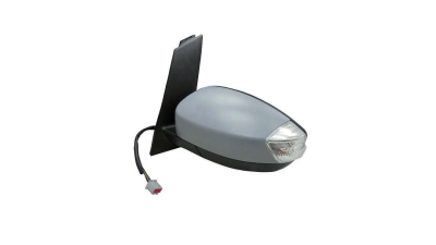 Oglinda usa exterioara FORD C-MAX, 10.2014-, partea stanga, reglare electrica; carcasa grunduita; incalzit; sticla asferica; geam cromat; rabatabil; 12 gauri / 10 pini; cu semnalizare; cu functie de unghi mort, cu foot lamp