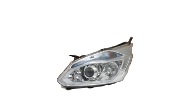 Far FORD TRANSIT/TOURNEO CUSTOM, 03.2013-05.2016, partea Stanga, DEPO, cu lentile; cu lumina de zi; H1+H15+H7; electric; argintiu; halogen; cu lumina viraje