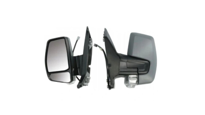 Oglinda usa exterioara FORD TRANSIT/TOURNEO CUSTOM, 03.2013-08.2017, View Max, partea stanga, reglare electrica; carcasa grunduita; incalzit; sticla convexa; geam cromat; 6 pini; cu semnalizare