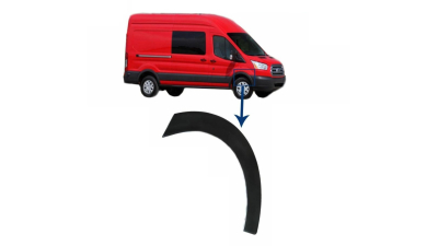 Bandou aripa fata FORD TRANSIT, 01.2014-, partea dreapta, spre fata; negru