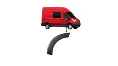 Bandou aripa fata FORD TRANSIT, 01.2014-, partea dreapta, spre spate; negru