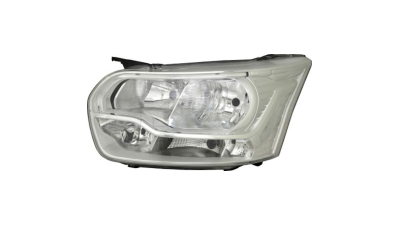 Far Ford Transit, 01.2014-, partea Stanga, tip bec H1+H15+H7, silver, cu motoras, cu lumini de zi si pentru curbe, TYC