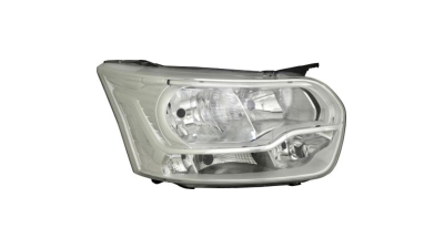 Far Ford Transit, 01.2014-, partea Dreapta, tip bec H1+H15+H7, silver, cu motoras, cu lumini de zi si pentru curbe, TYC