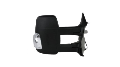 Oglinda usa exterioara Ford Transit/Tourneo, 01.2014-, partea Dreapta, reglare electrica; textil; incalzit; sticla convexa; geam cromat; cu semnalizator galben; brat lung, View Max