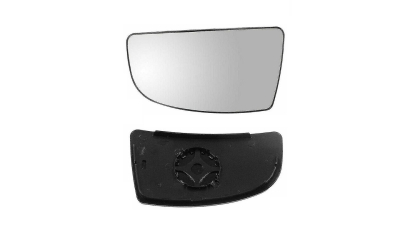 Geam oglinda exterioara cu suport fixare Ford Transit/Tourneo, 01.2014-, partea Stanga, sticla convexa; geam cromat; mai mici, Aftermarket