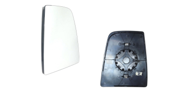 Geam oglinda exterioara cu suport fixare Ford Transit/Tourneo, 01.2014-, partea Dreapta, incalzit; sticla convexa; geam cromat; superior, Aftermarket
