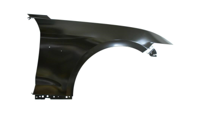 Aripa fata Ford Mustang, 01.2015-07.2018 , partea dreapta din aluminiu; cu gauri pentru ornamente