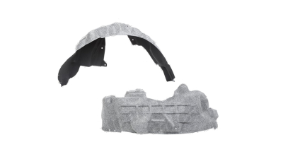Carenaj roata Ford Mustang, 05.2018-, Motor Ecoboost, punte Fata, partea Dreapta, polipropilena; cu burete insonorizant, Aftermarket