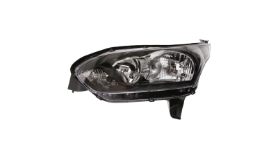 Far Ford Transit/Tourneo Connect, 03.2013-, partea Stanga, tip bec H15+H7, negru, cu lumini de zi, cu motoras, semnalizare alba, Depo